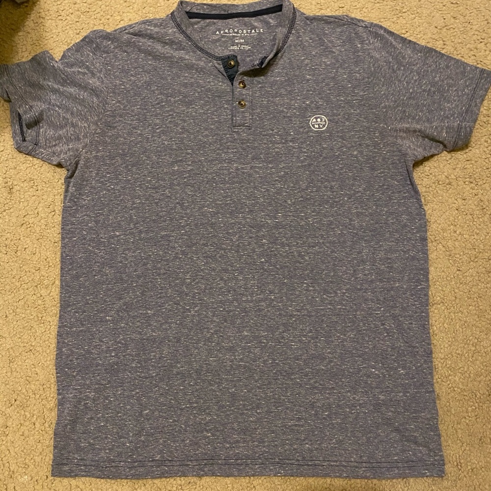 Blue/ Grey Henley